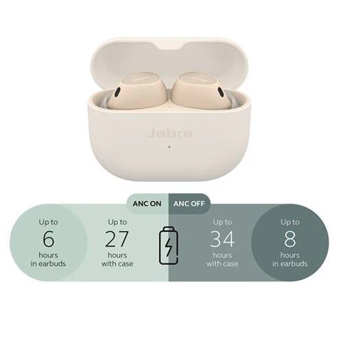 Auriculares True Wireless Bluetooth Jabra Elite 10 - Cream - Image 5