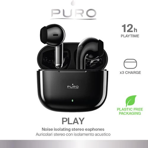Auriculares True Wireless Bluetooth Puro Play V5 - Preto - Image 2