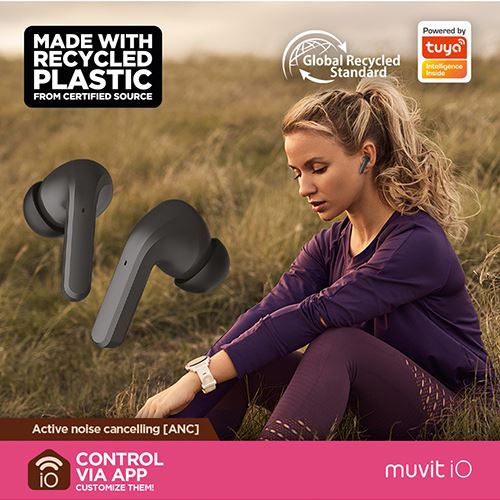 Auriculares Bluetooth TrueWireless Muvit IO 004 - Preto - Image 8