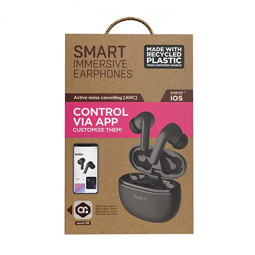 Auriculares Bluetooth TrueWireless Muvit IO 004 - Preto - Image 9