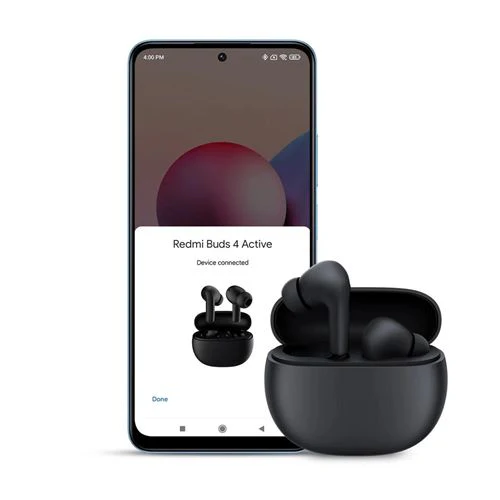 Auriculares True Wireless Bluetooth Xiaomi Redmi Buds 4 Active - Preto - Image 6