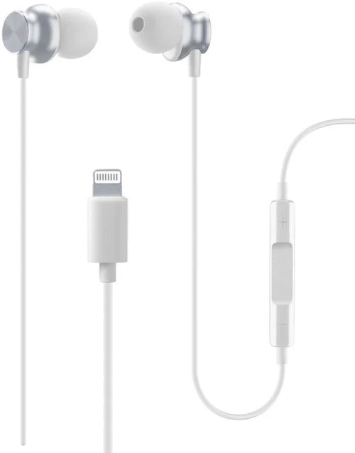 Auriculares Cellularline Stereo com Micro Junco Lightning Branco - Image 2