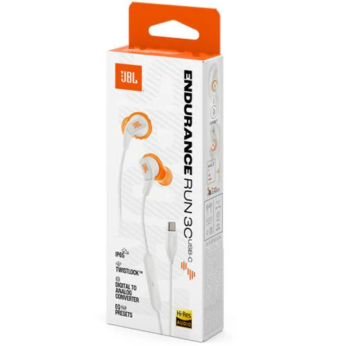 Auriculares Desportivos JBL Endurance Run 3 USB-C - Branco - Image 8