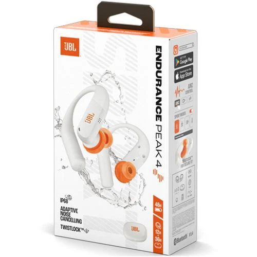 Auriculares Desportivos True Wireless Bluetooth JBL Endurance Peak 4 ANC - Branco - Image 8