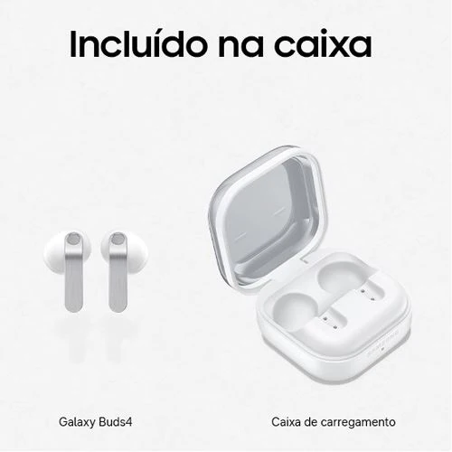 Auriculares Noise Canceling True Wireless Bluetooth Samsung Galaxy Buds4 - Branco - Image 7