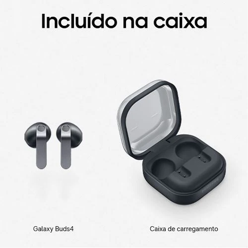Auriculares Noise Canceling True Wireless Bluetooth Samsung Galaxy Buds4 - Preto - Image 7