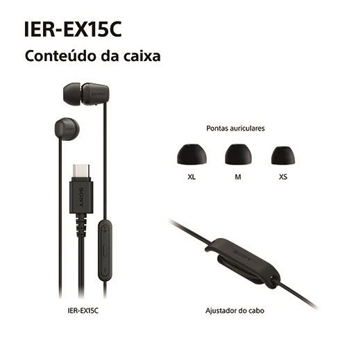Auriculares Sony IER-EX15CB USB-C - Preto - Image 9