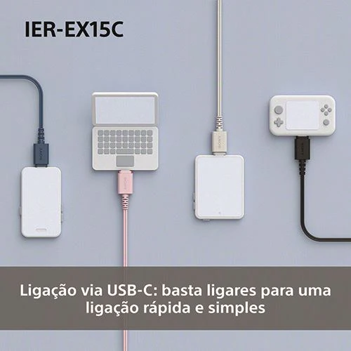 Auriculares Sony IER-EX15CW USB-C - Branco - Image 3