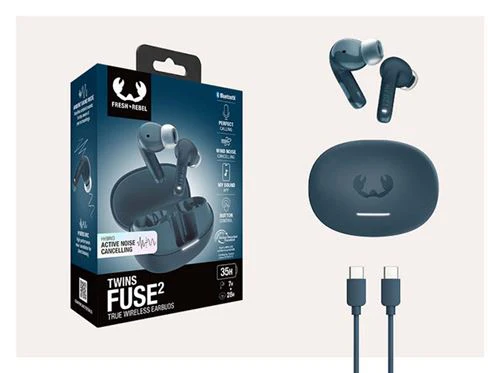 Auriculares True Wireless Bluetooth ANC Fresh 'n Rebel Twins Fuse 2 - Steel Blue - Image 11