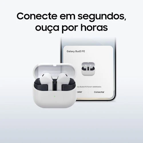 Auriculares True Wireless Bluetooth ANC Samsung Galaxy Buds3 FE - Cinzento - Image 9