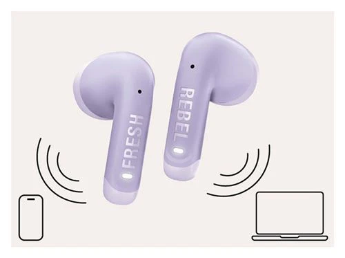 Auriculares True Wireless Bluetooth Fresh 'n Rebel Twins Core 2 - Dreamy Lilac - Image 5