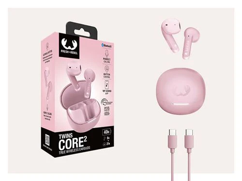 Auriculares True Wireless Bluetooth Fresh 'n Rebel Twins Core 2 - Pastel Pink - Image 9