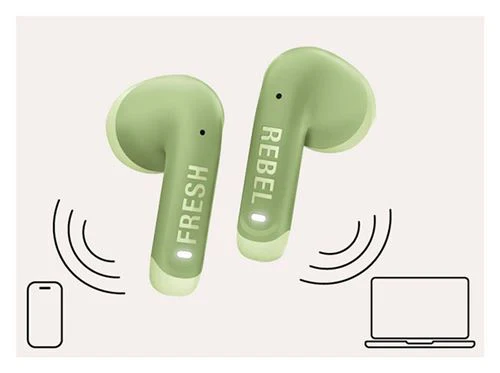 Auriculares True Wireless Bluetooth Fresh 'n Rebel Twins Core 2 - Wild Green - Image 5