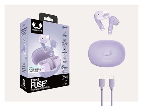 Auriculares True Wireless Bluetooth Fresh 'n Rebel Twins Fuse 2 - Dreamy Lilac - Image 11
