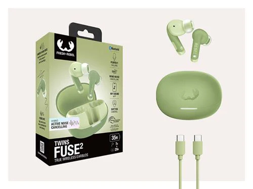 Auriculares True Wireless Bluetooth Fresh 'n Rebel Twins Fuse 2 - Wild Green - Image 11