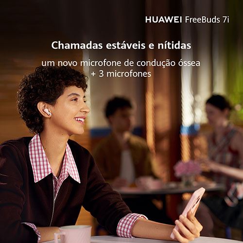 Auriculares True Wireless Bluetooth Huawei FreeBuds 7i - Rosa - Image 7