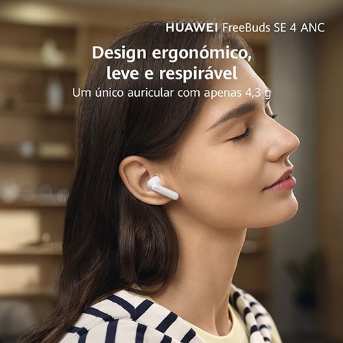 Auriculares True Wireless Bluetooth Huawei FreeBuds SE 4 ANC - Branco - Image 7