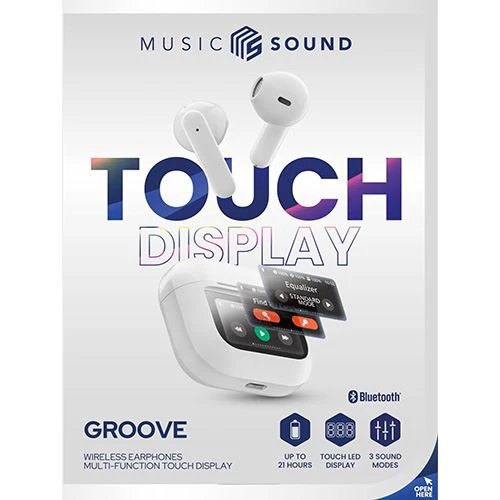 Auriculares True Wireless Bluetooth Music Sound Groove - Branco - Image 5