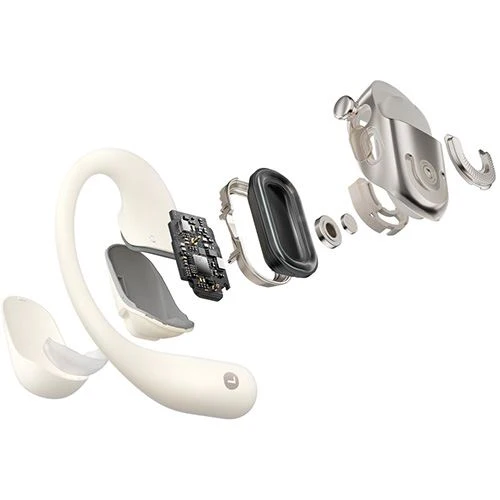 Auriculares True Wireless Bluetooth Shokz OpenFit 2 - Bege - Image 4