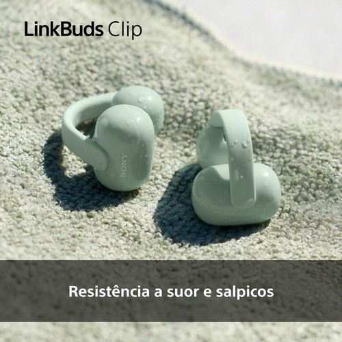 Auriculares True Wireless Bluetooth Sony LinkBuds Clip WF-LC900C - Bege - Image 9