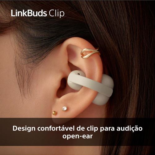 Auriculares True Wireless Bluetooth Sony LinkBuds Clip WF-LC900G - Verde - Image 3