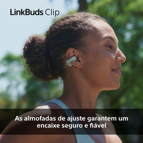 Auriculares True Wireless Bluetooth Sony LinkBuds Clip WF-LC900G - Verde - Image 6