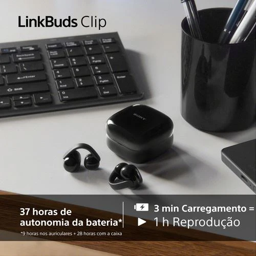 Auriculares True Wireless Bluetooth Sony LinkBuds Clip WF-LC900G - Verde - Image 9