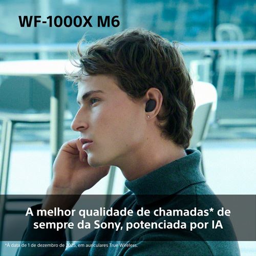 Auriculares True Wireless Bluetooth Sony WF-1000XM6S - Prateado - Image 5