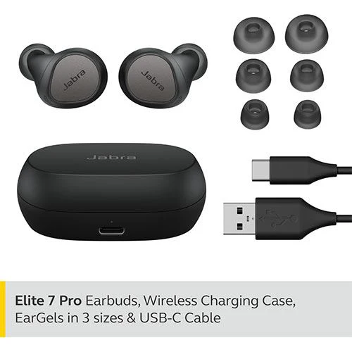Auriculares True Wireless Bluetooth Jabra Elite 7 Pro - Titanium Black - Image 2