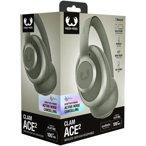 Auscultadores Active Noise Cancelling Bluetooth Fresh 'n Rebel Clam Ace 2 - Dried Green - Image 10