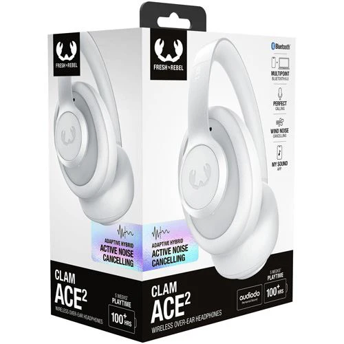 Auscultadores Active Noise Cancelling Bluetooth Fresh 'n Rebel Clam Ace 2 - Ice Grey - Image 10