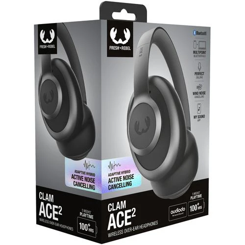 Auscultadores Active Noise Cancelling Bluetooth Fresh 'n Rebel Clam Ace 2 - Storm Grey - Image 10