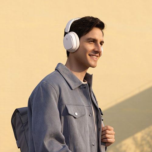 Auscultadores Noise Cancelling Bluetooth Baseus Bowie H1 Pro - White - Image 6