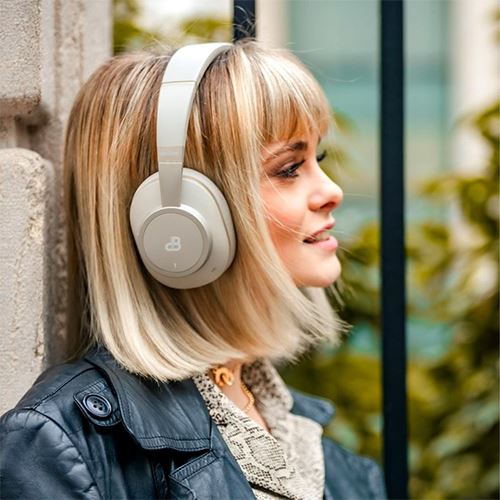 Auscultadores Noise Cancelling Bluetooth deeBee Pulse - Bege - Image 6