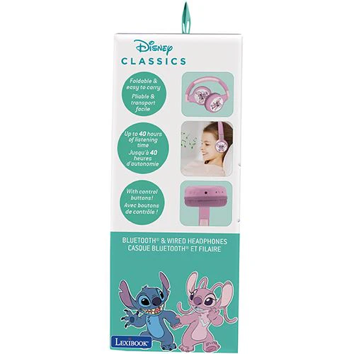 Auscultadores Bluetooth Disney: Angel - 2 em 1 -  Lexibook - Image 6