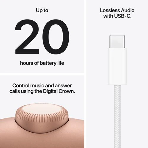 Auscultadores Bluetooth Noise Cancelling Apple AirPods Max 2 - 2026 - Laranja - Image 7