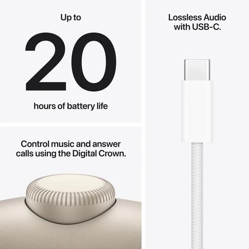 Auscultadores Bluetooth Noise Cancelling Apple AirPods Max 2 - 2026 - Luz das estrelas - Image 7
