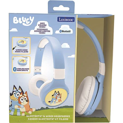 Auscultadores Bluey com Bluetooth e Fio - 2 em 1 - Lexibook - Image 2