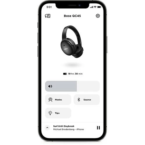 Auscultadores Noise Cancelling Bluetooth Bose QuietComfort 45 - Black - Image 9