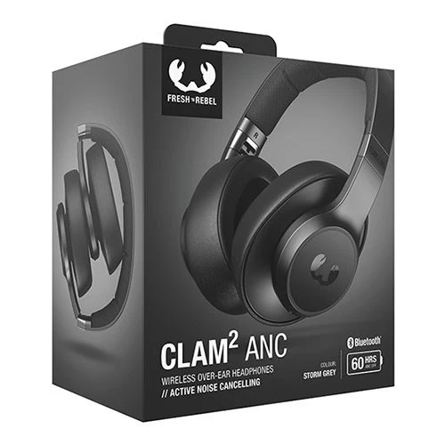 Auscultadores Noise Cancelling Bluetooth Fresh ´N Rebel Clam 2 - Storm Grey - Image 5