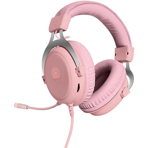 Auscultadores Gaming Deltaco PH85 - Rosa - Image 3