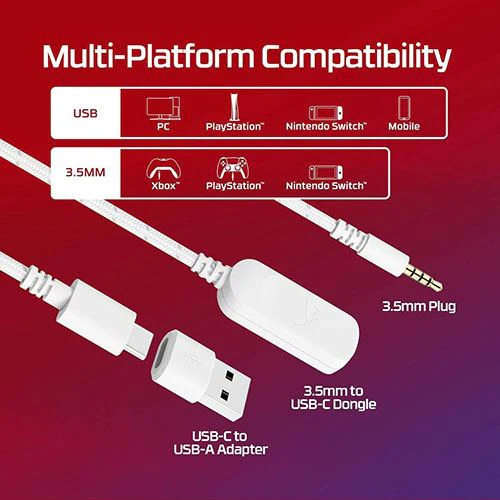 Auscultadores Gaming HyperX Cloud III - Branco - Image 9