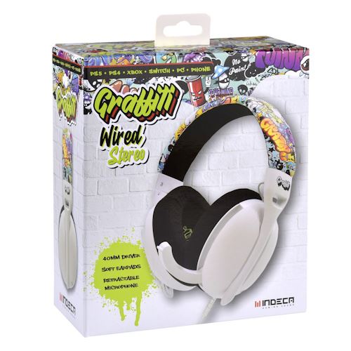 Auscultadores Gaming Indeca Graffitti Multiplataforma - Image 2
