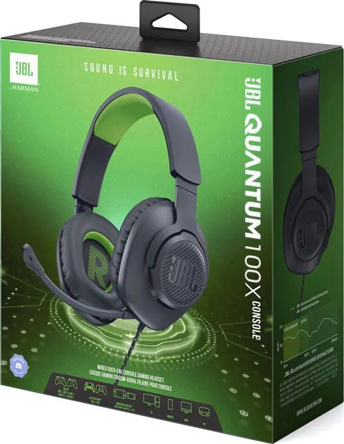 Auscultadores Gaming JBL Quantum 100X Preto/Verde - Image 7