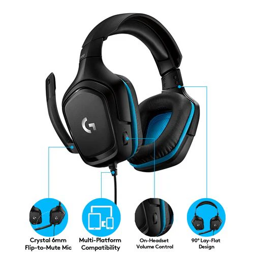 Auscultadores Gaming Logitech G432 7.1 - Image 6