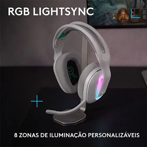Auscultadores Gaming Logitech G522 Lightspeed - Branco - Image 2