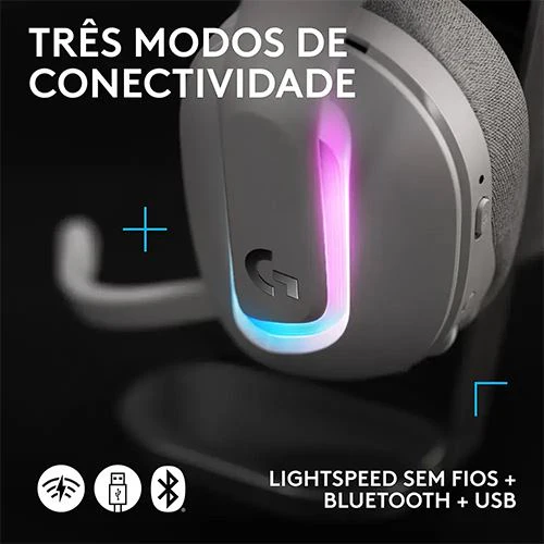 Auscultadores Gaming Logitech G522 Lightspeed - Branco - Image 5