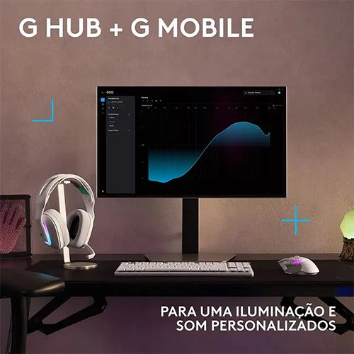 Auscultadores Gaming Logitech G522 Lightspeed - Branco - Image 7