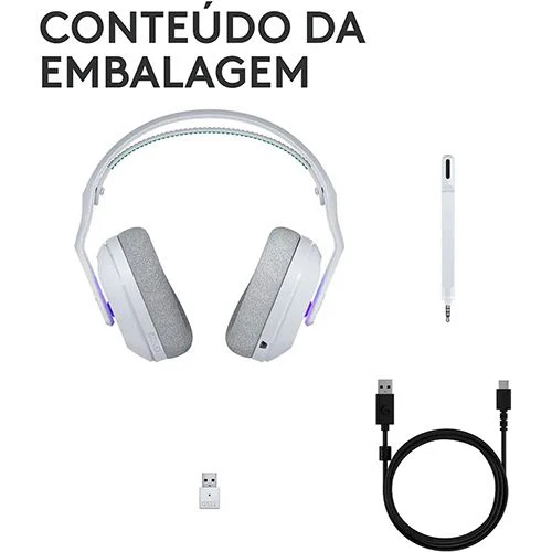 Auscultadores Gaming Logitech G522 Lightspeed - Branco - Image 9