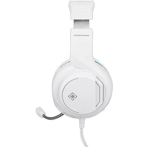 Auscultadores Gaming PS5 Deltaco GAM-127-W - Branco/Azul - Image 3